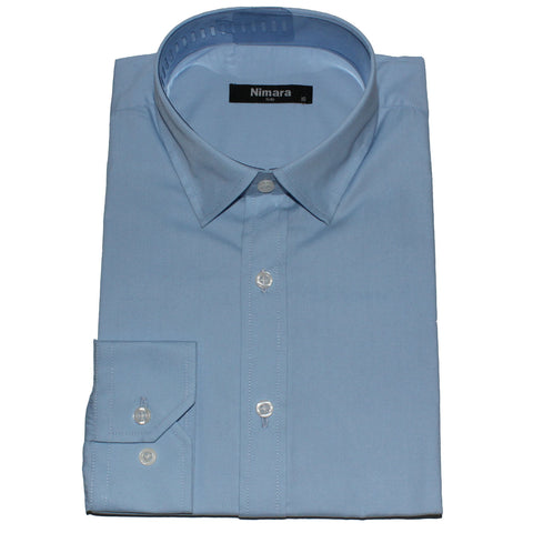 Lyseblå herreskjorte (Smal model)