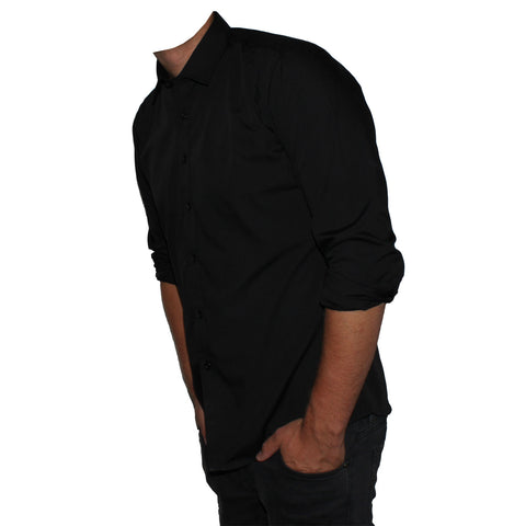 Sort herreskjorte (Smal model)