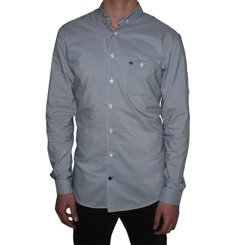 Lyseblå stribet skjorte - Kronstadt