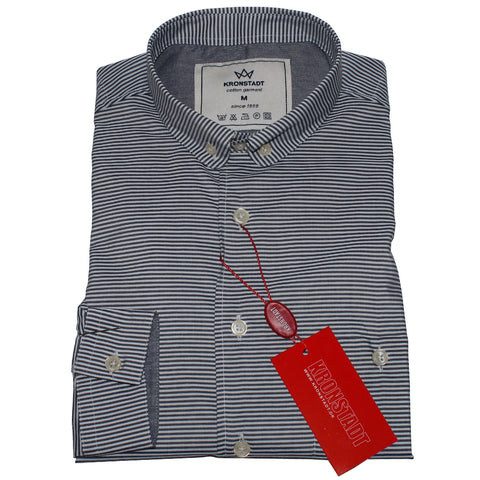 Lyseblå stribet skjorte - Kronstadt