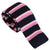 Marineblå m. lyserød strikket slips